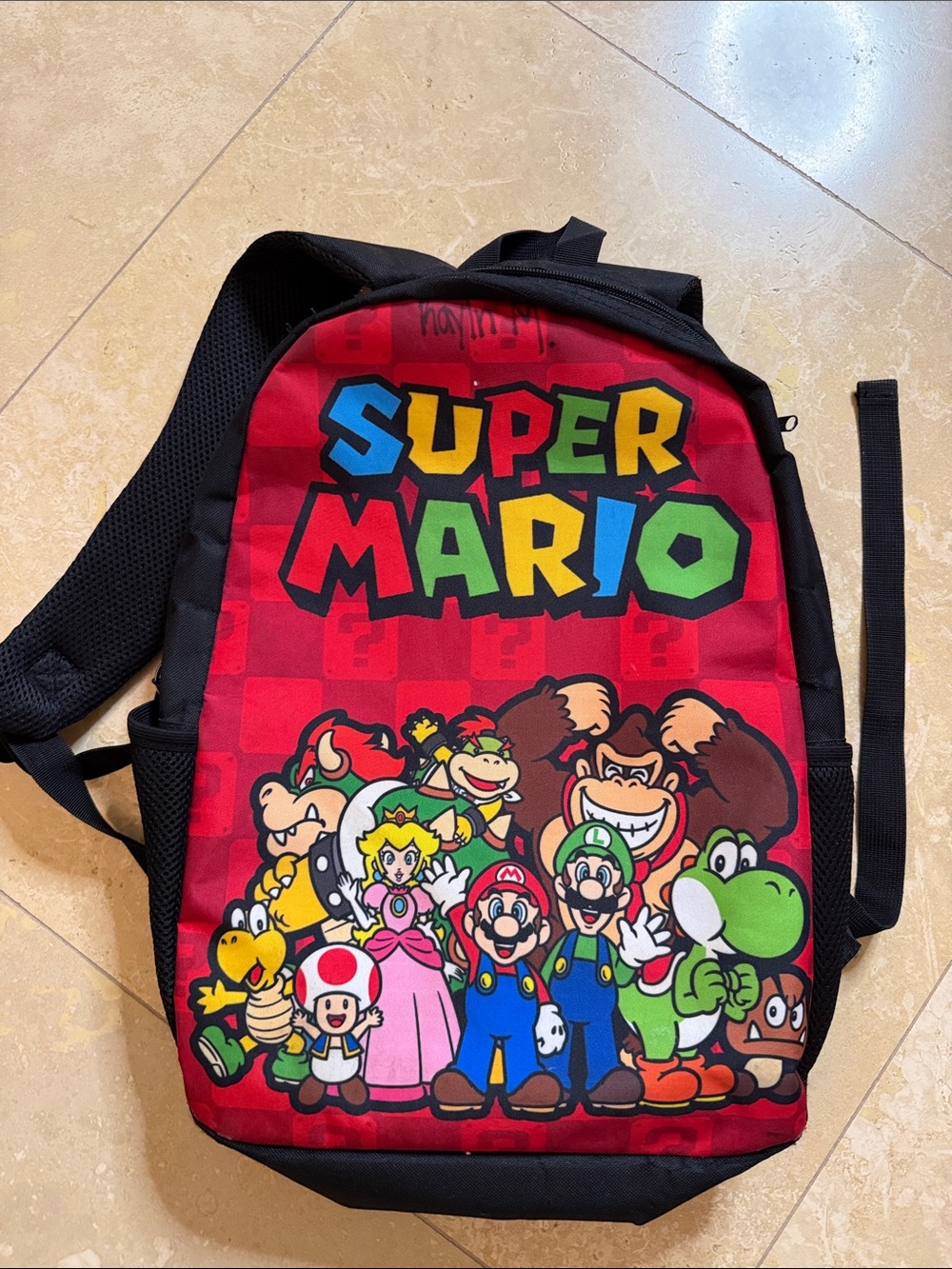💙Nintendo Super Mario Bold Red Logo Backpack💙